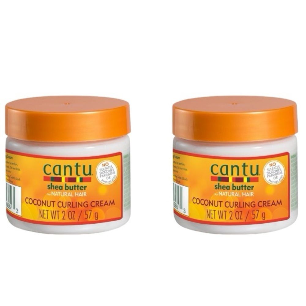 Cantu Curl Cream Shea Butter Coconut  2 Pc 2.0 Oz Hair Haircare Curling Cream E1